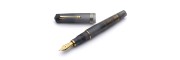 Leonardo Officina Italiana - Momento Zero Pura Gold Anthracite Grey - Stilografica - Pennino oro giallo