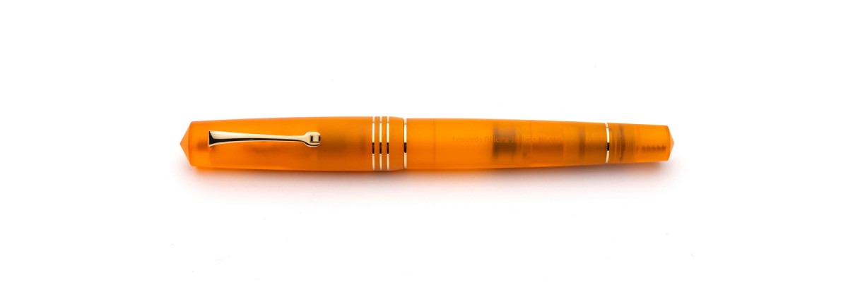 Leonardo Officina Italiana - Momento Zero Pura Gold Flame Orange - Fountain pen - Gold plated nib