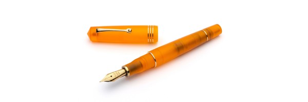 Leonardo Officina Italiana - Momento Zero Pura Gold Flame Orange - Fountain pen - Gold plated nib