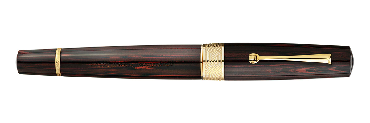 Leonardo Officina Italiana - Speranza - Red Ebonite Fountain pen - Gold Plated trims