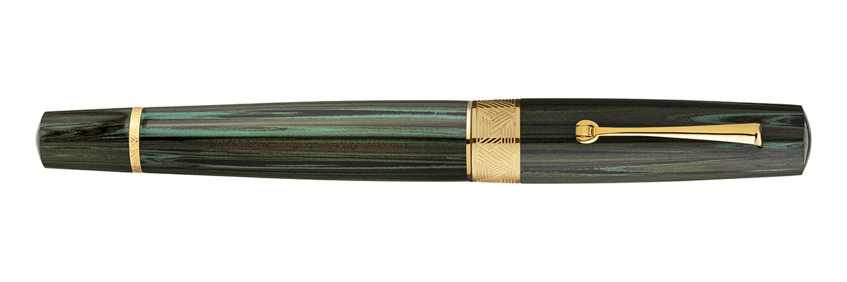 Leonardo Officina Italiana - Speranza - Green Ebonite Fountain pen - Gold Plated trims