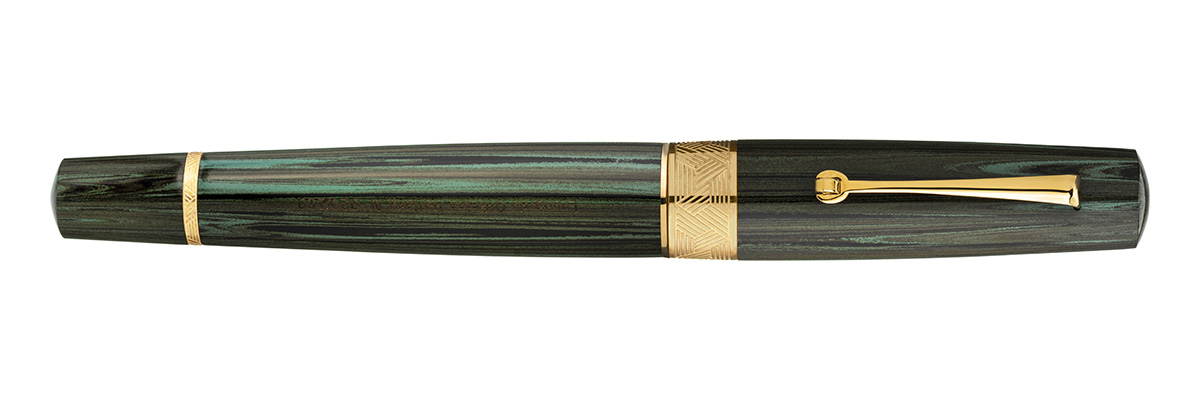 Leonardo Officina Italiana - Speranza - Green Ebonite Fountain pen - Gold Plated trims - Musical Nib