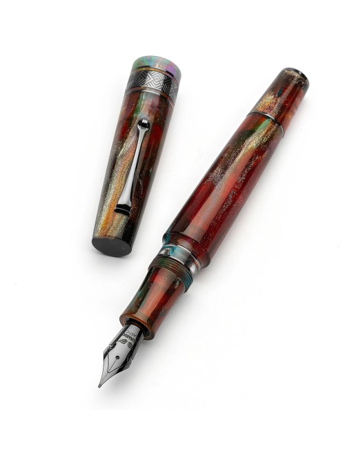 Leonardo Officina Italiana - Supernova PM5 GT 14k #8 Gold nib - Finiture Rutenio