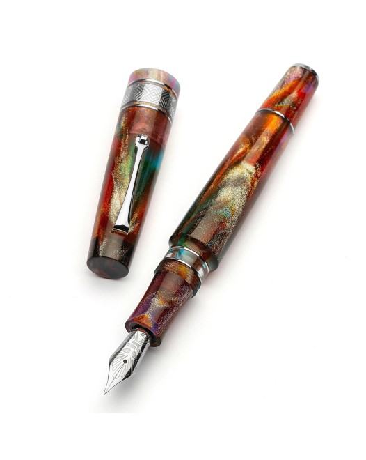 Leonardo Officina Italiana - Supernova PM5 ST 14k #8 Gold nib - Finiture Siver