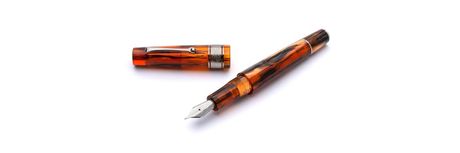 Leonardo Officina Italiana - Supernova Regular Size - Caramel ST - Fountain pen - Steel nib