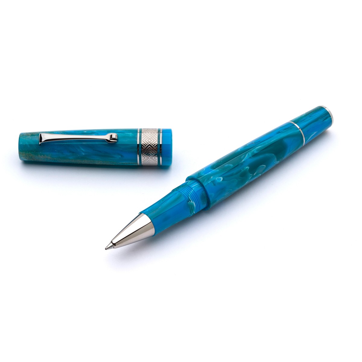 Leonardo Officina Italiana - Supernova Regular Size - Star Light Blue ST - Rollerball Pen