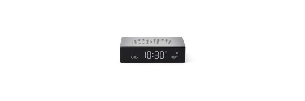 Lexon - Flip Premium - Reversible LCD alarm clock - Alu