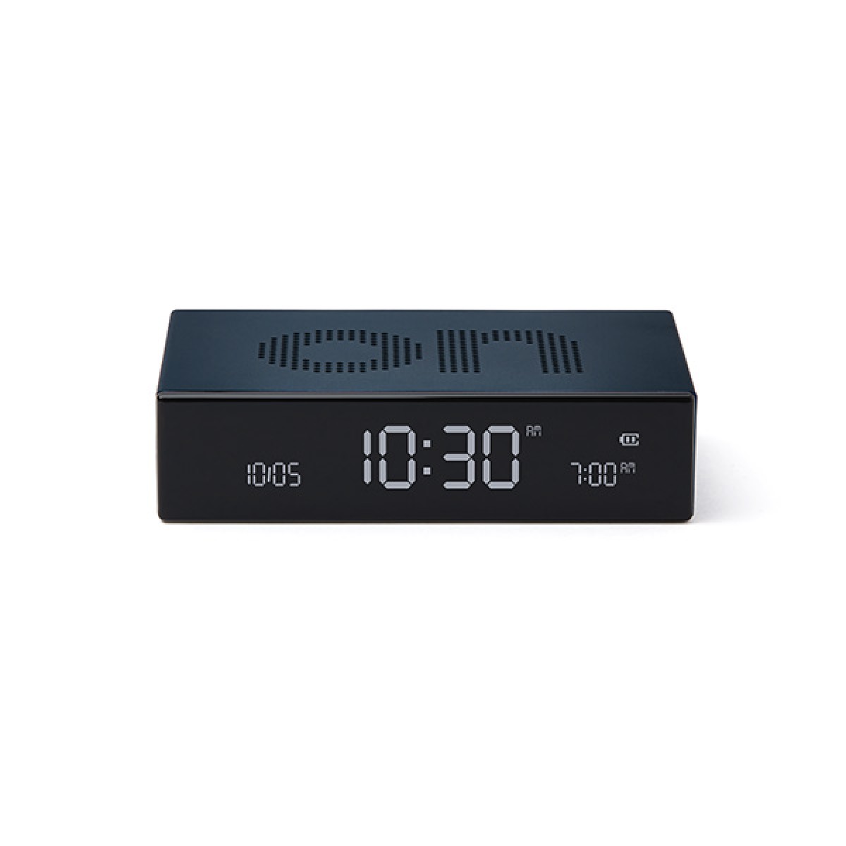 Lexon - Flip Premium - Reversible LCD alarm clock - Blue