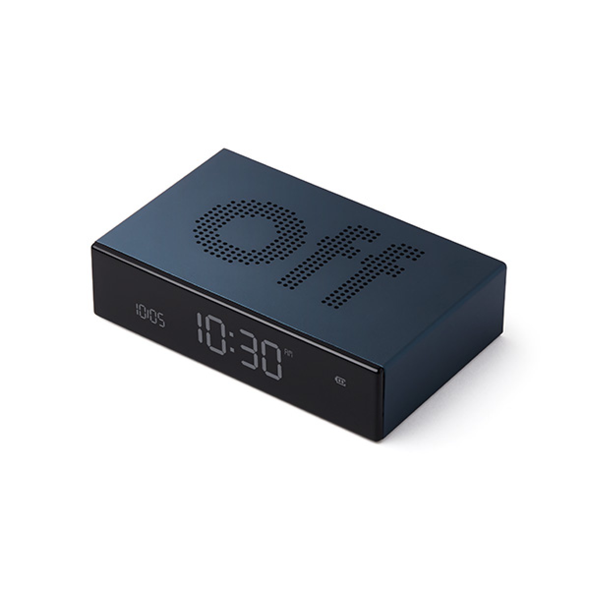 Lexon - Flip Premium - Reversible LCD alarm clock - Blue