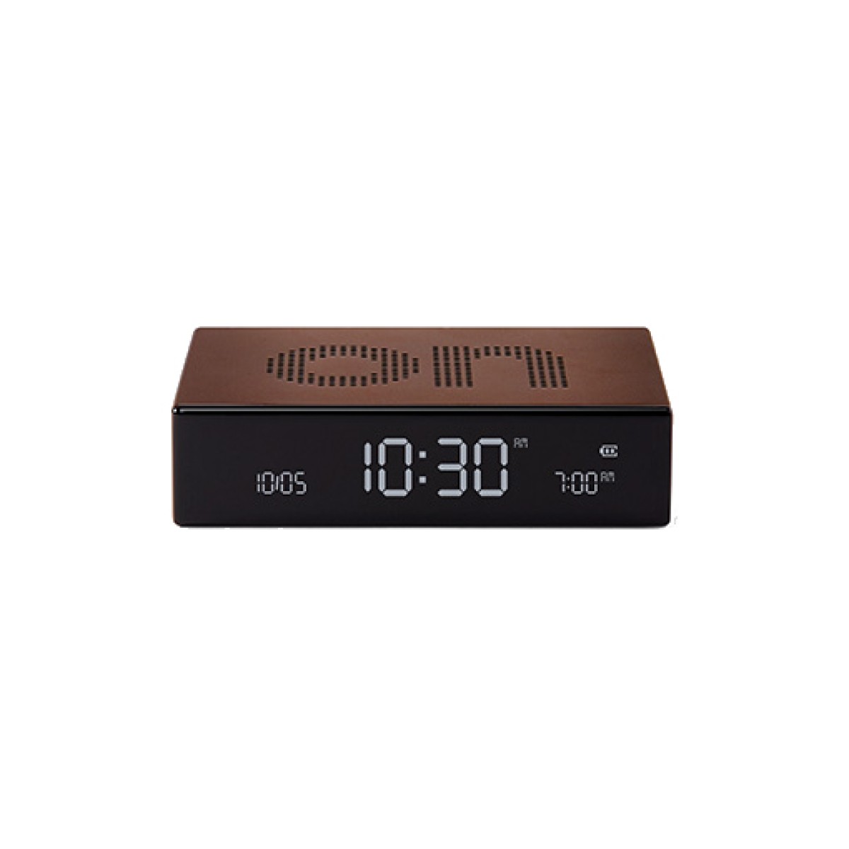 Lexon - Flip Premium - Reversible LCD alarm clock - Bronze
