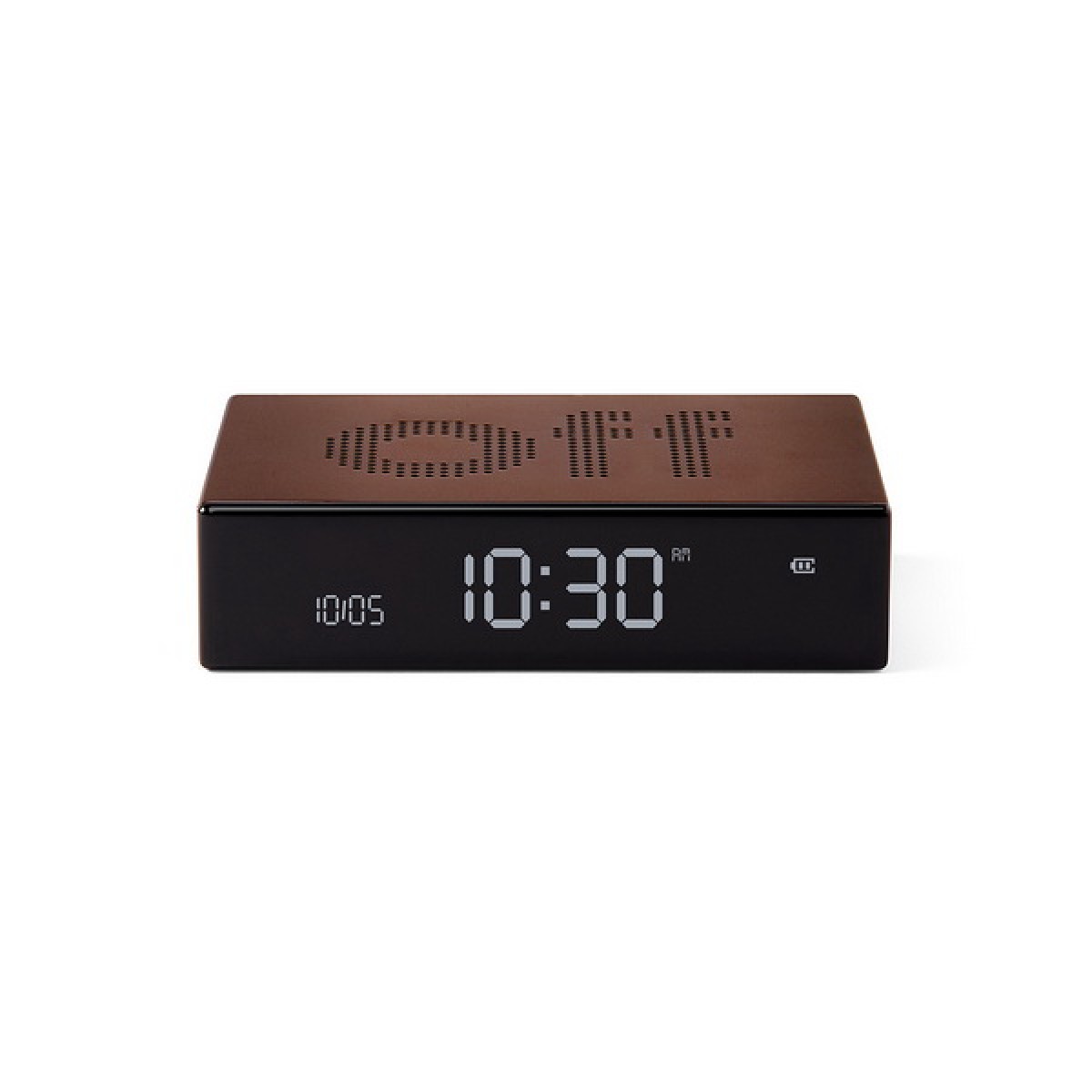 Lexon - Flip Premium - Reversible LCD alarm clock - Bronze