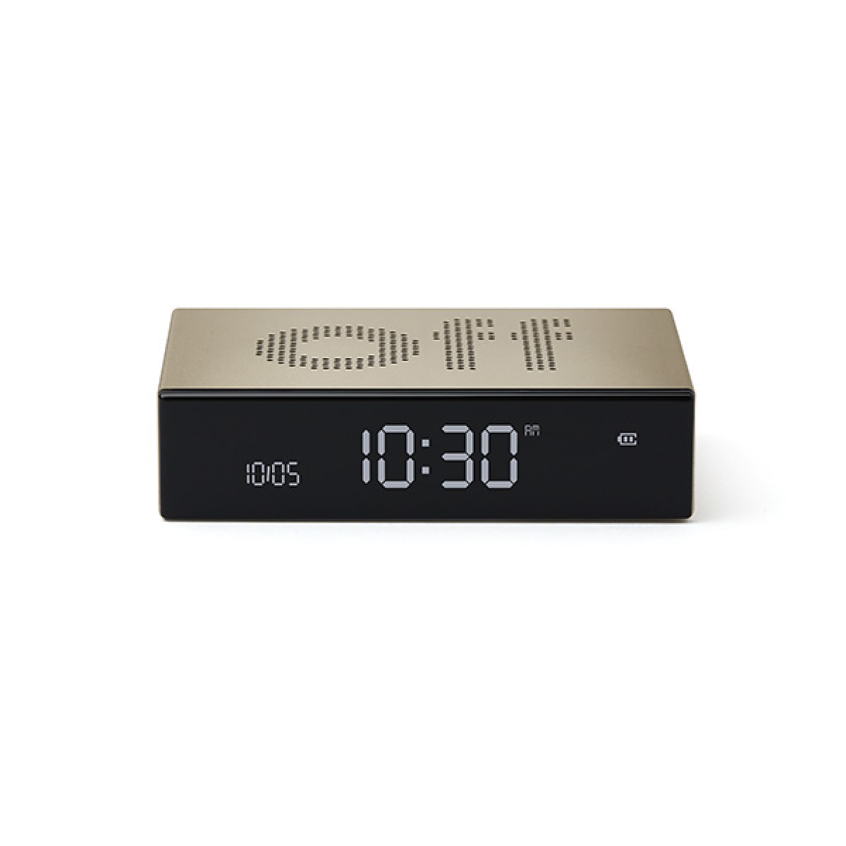 Lexon - Flip Premium - Reversible LCD alarm clock - Gold
