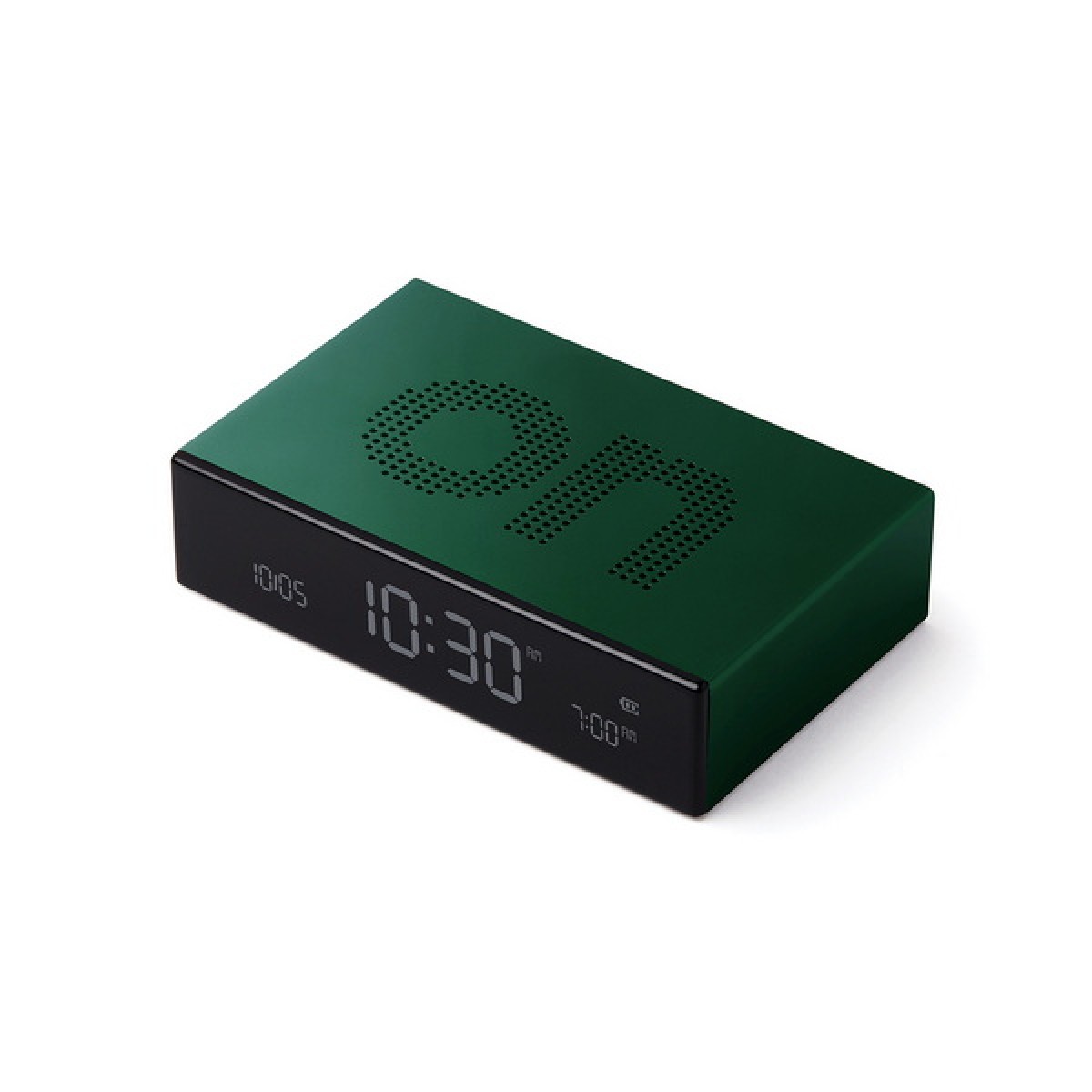 Lexon - Flip Premium - Reversible LCD alarm clock - Dark Green