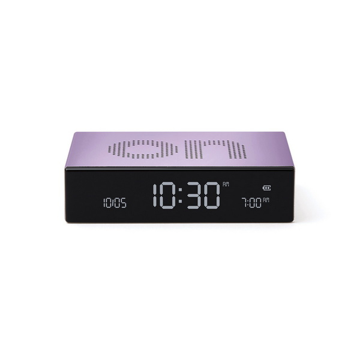 Lexon - Flip Premium - Reversible LCD alarm clock - Light Lilac