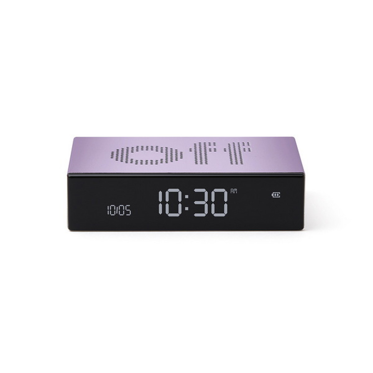 Lexon - Flip Premium - Reversible LCD alarm clock - Light Lilac