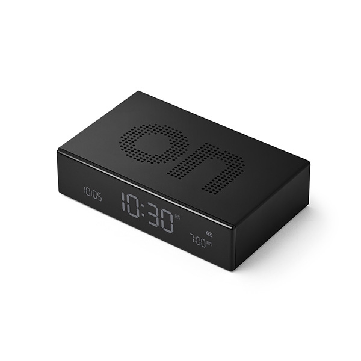 Lexon - Flip Premium - Reversible LCD alarm clock - Black
