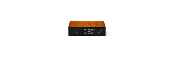 Lexon - Flip Premium - Reversible LCD alarm clock - Orange