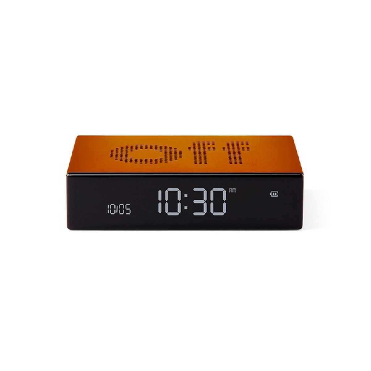 Lexon - Flip Premium - Sveglia LCD reversibile - Orange