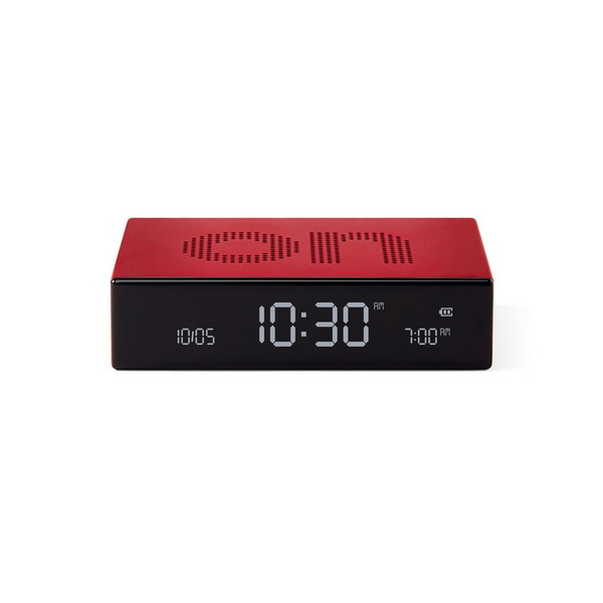 Lexon - Flip Premium - Sveglia LCD reversibile - Red