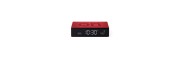 Lexon - Flip Premium - Reversible LCD alarm clock - Red