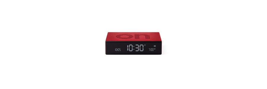 Lexon - Flip Premium - Sveglia LCD reversibile - Red