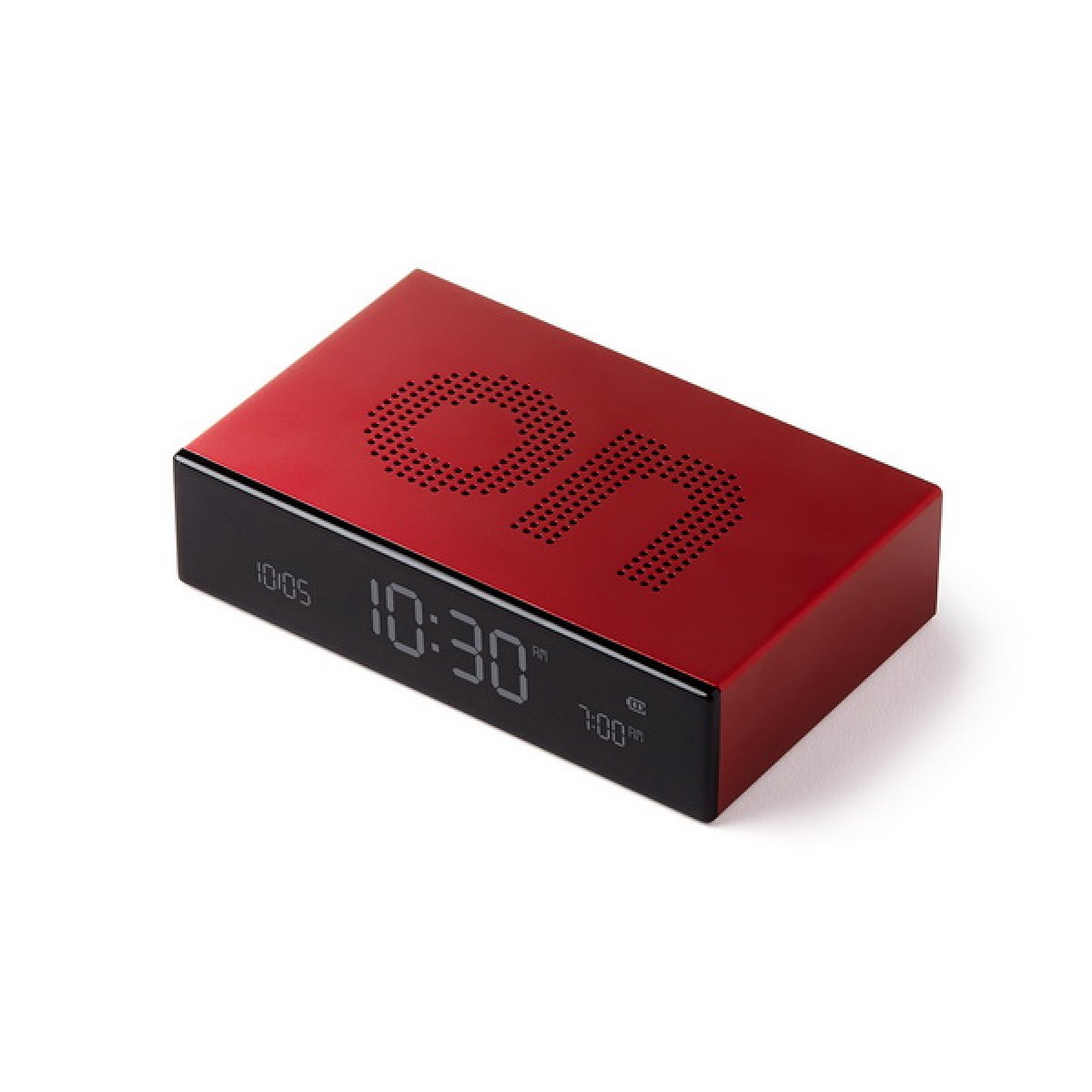 Lexon - Flip Premium - Reversible LCD alarm clock - Red