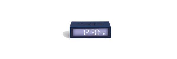 Lexon - Flip - Reversible LCD alarm clock - Dark Blue