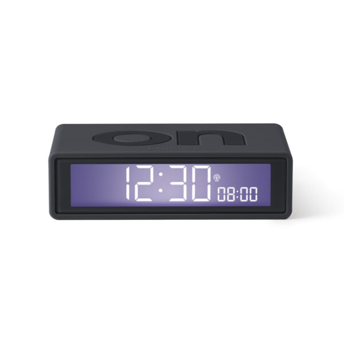 Lexon - Flip - Reversible LCD alarm clock - Black