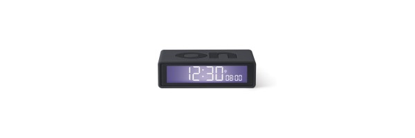 Lexon - Flip - Reversible LCD alarm clock - Black