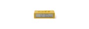 Lexon - Flip - Reversible LCD alarm clock - Rubber Yellow