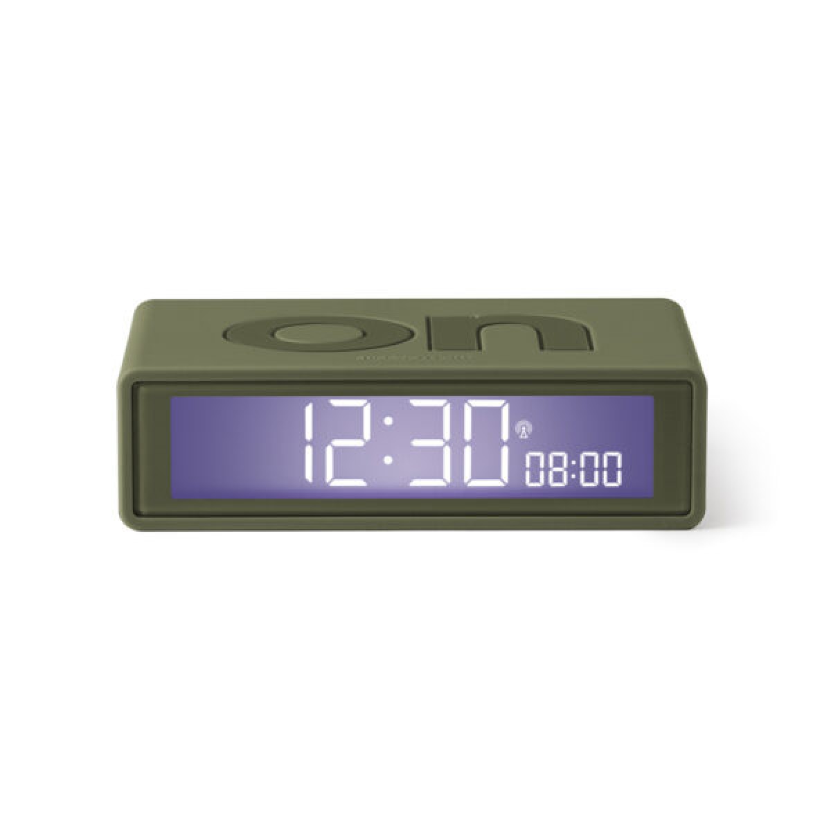 Lexon - Flip - Reversible LCD alarm clock - Kakhi