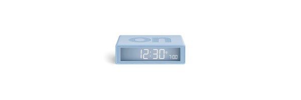 Lexon - Flip - Reversible LCD alarm clock - Light Blue