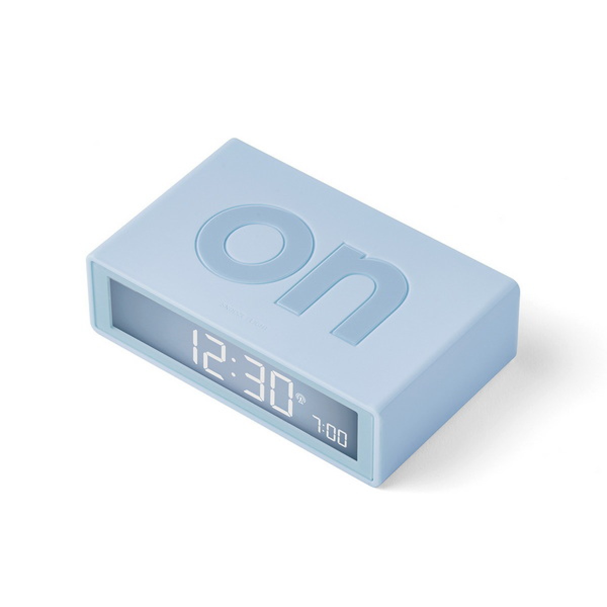 Lexon - Flip - Reversible LCD alarm clock - Light Blue