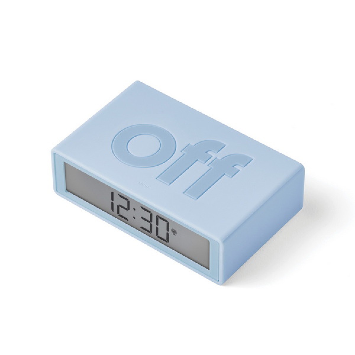 Lexon - Flip - Reversible LCD alarm clock - Light Blue