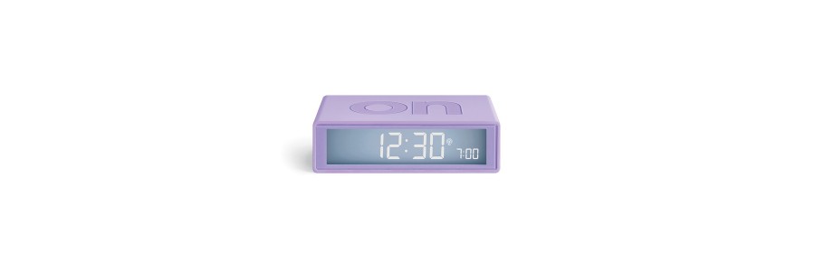 Lexon - Flip - Reversible LCD alarm clock - Light Lilac