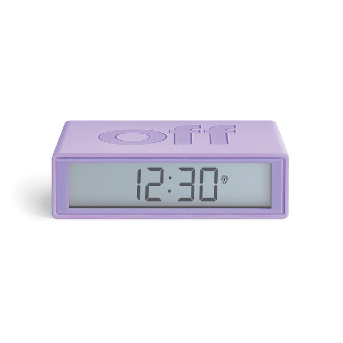 Lexon - Flip - Reversible LCD alarm clock - Light Lilac