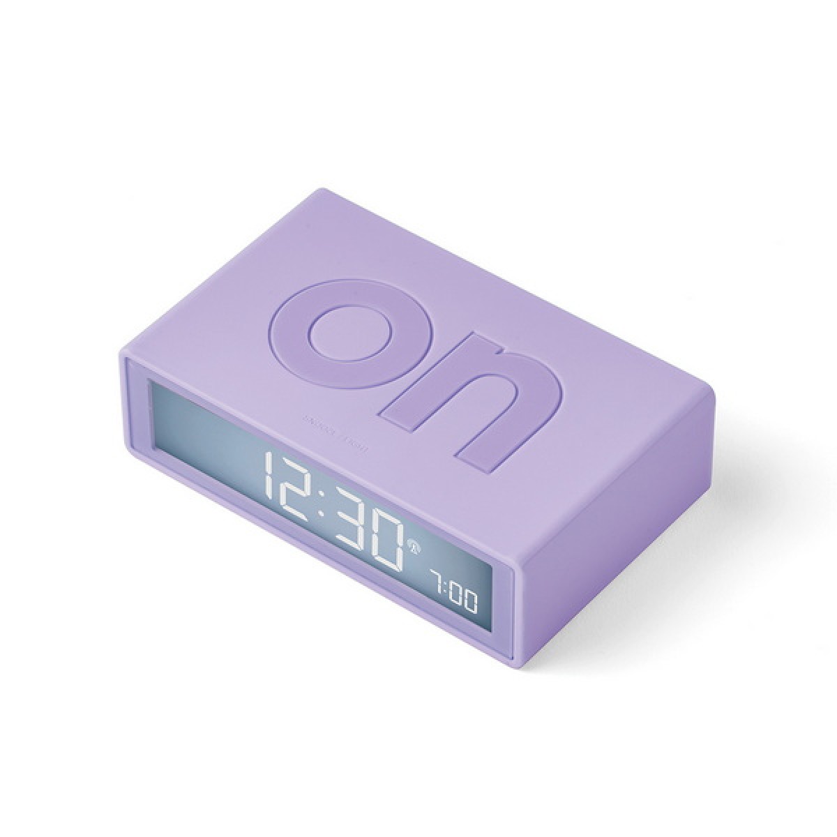 Lexon - Flip - Reversible LCD alarm clock - Light Lilac