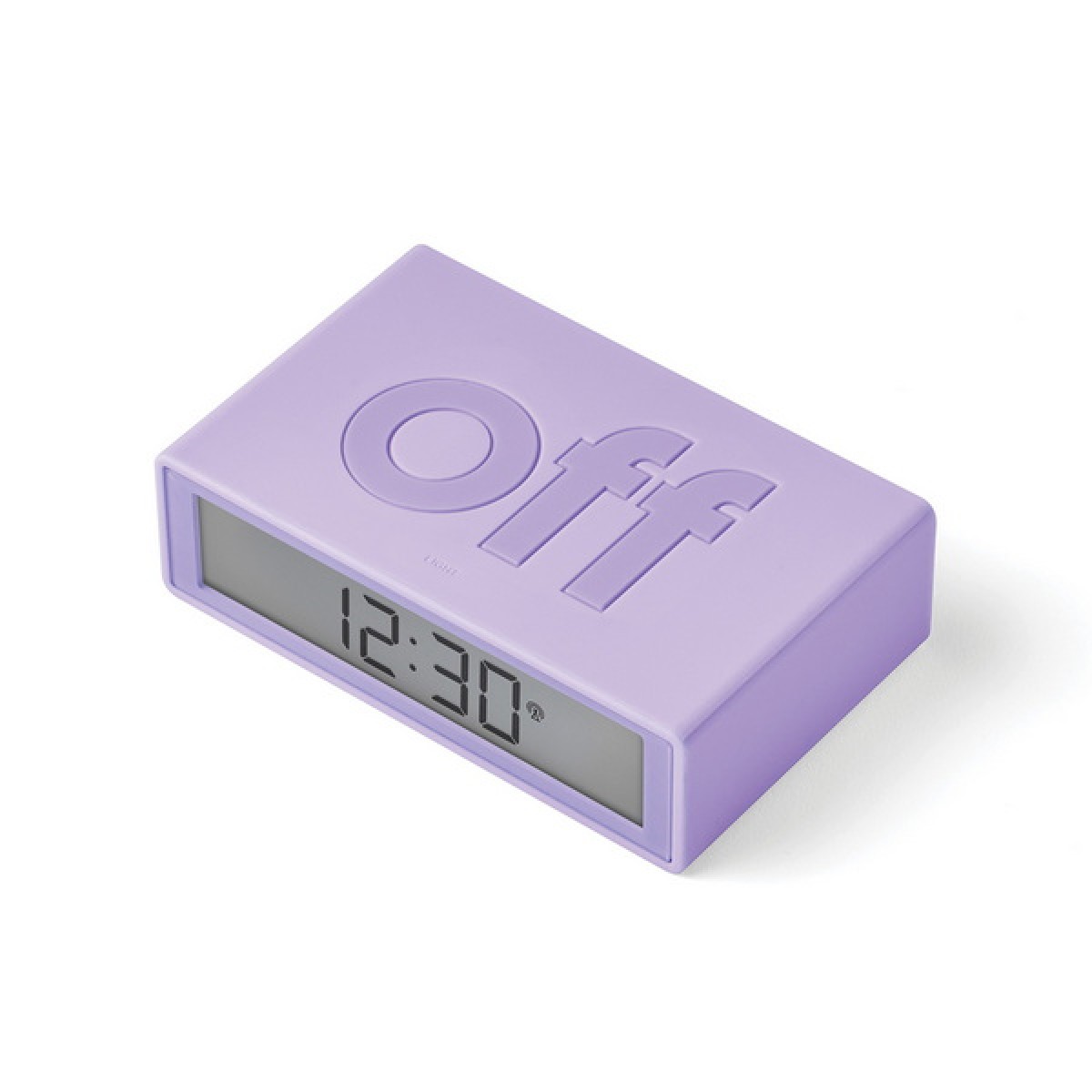 Lexon - Flip - Reversible LCD alarm clock - Light Lilac