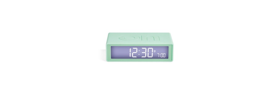 Lexon - Flip - Reversible LCD alarm clock - Mint