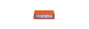 Lexon - Flip - Reversible LCD alarm clock - Orange