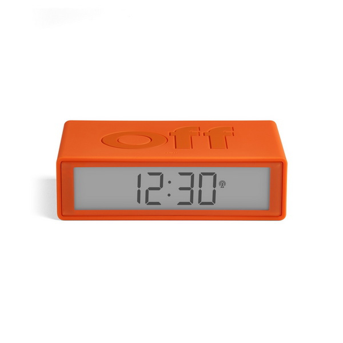 Lexon - Flip - Reversible LCD alarm clock - Orange