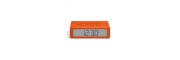 Lexon - Flip - Reversible LCD alarm clock - Orange