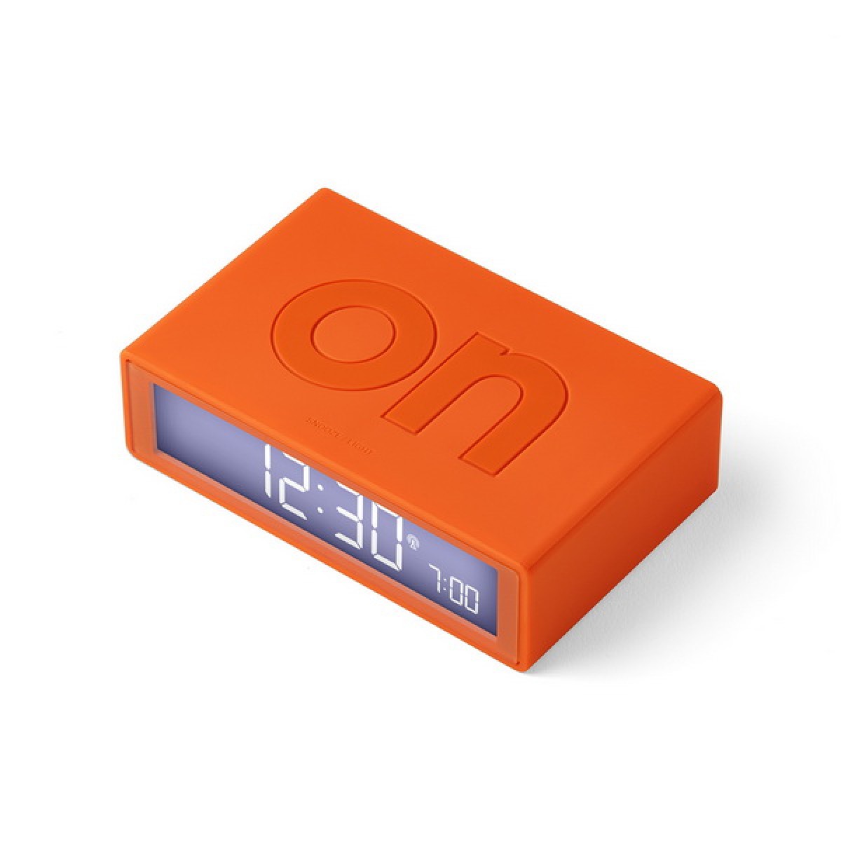 Lexon - Flip - Reversible LCD alarm clock - Orange