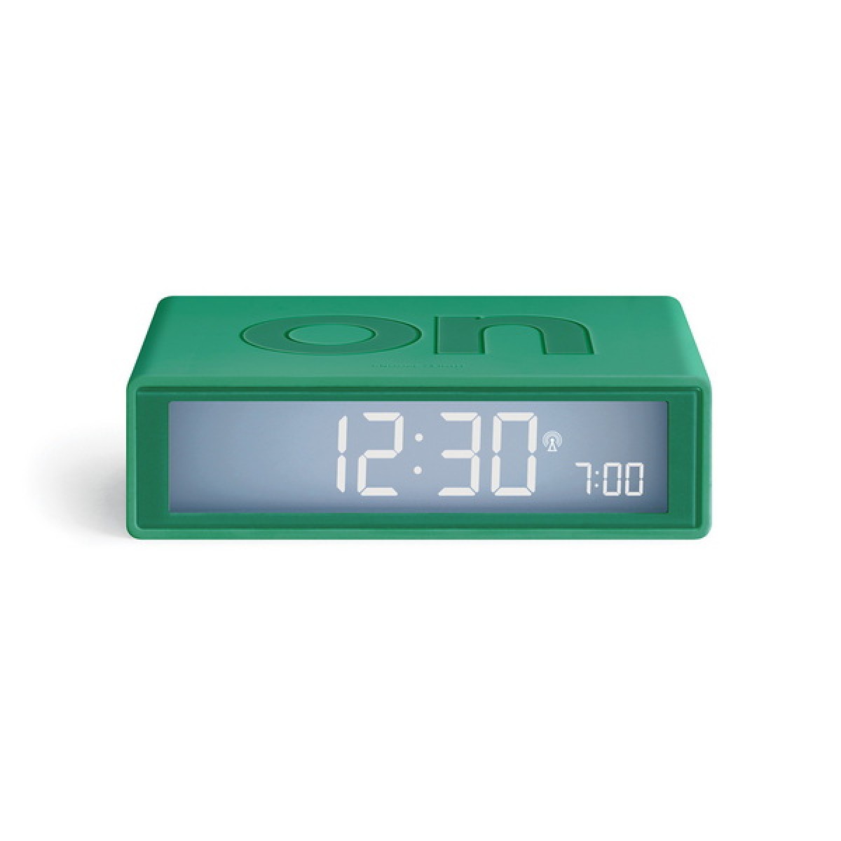 Lexon - Flip - Reversible LCD alarm clock - Green Emerald