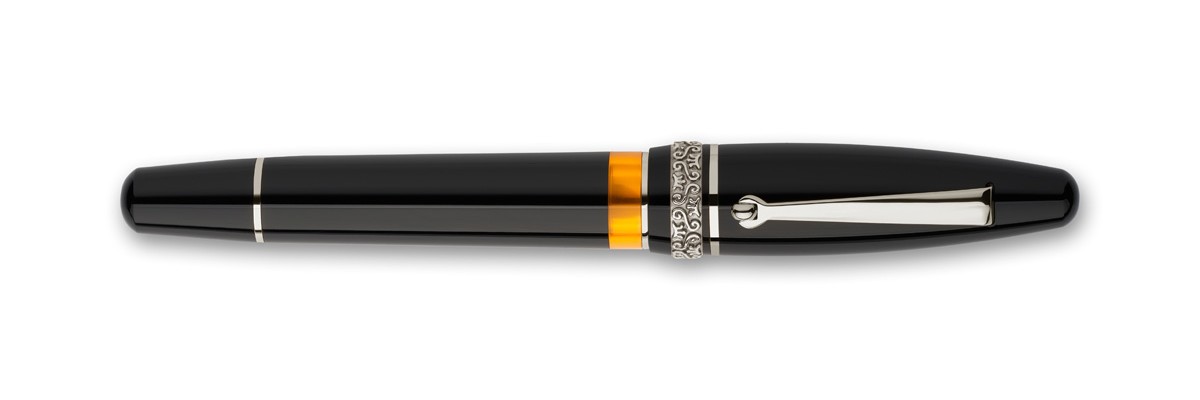 Maiora - Ogiva Golden Age - Black HT - Fountain pen - Pennino in oro 14K