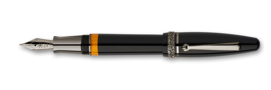 Maiora - Ogiva Golden Age - Black RT - Fountain pen - Pennino in oro 14K