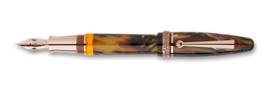 Maiora - Ogiva Golden Age - Fire RGT - Fountain pen - Pennino in oro 14K