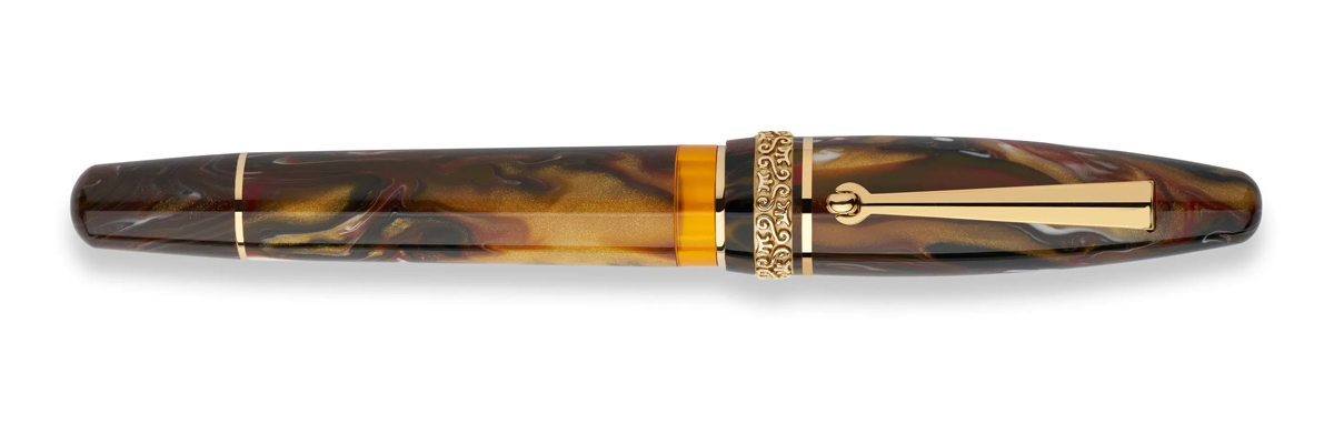 Maiora - Ogiva Golden Age - Fire GT - Fountain pen - Pennino in oro 14K