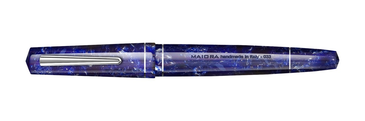 Maiora - Impronte - Blue Capri - Fountain pen Oversize - Pennino acciaio