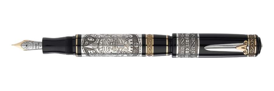 Marlen - Maya Calendar Prestige - Fountain Pen Silver